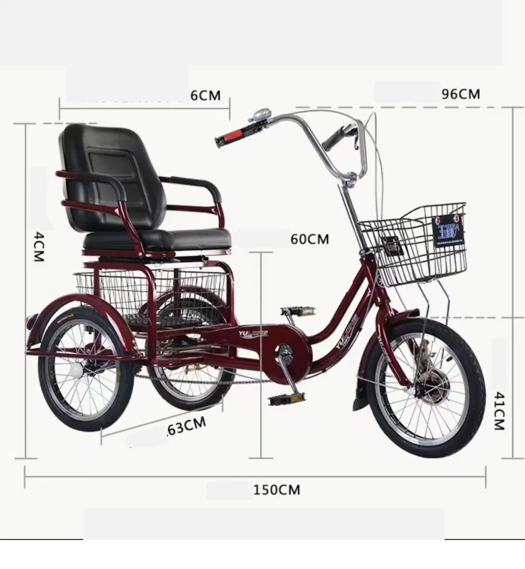 Good Sale Auto for Pedicab China Passenger Axle E Tricycle Hard Loader 2 Seater Petrol Trade Front Drum Brake Glass Rickshaw