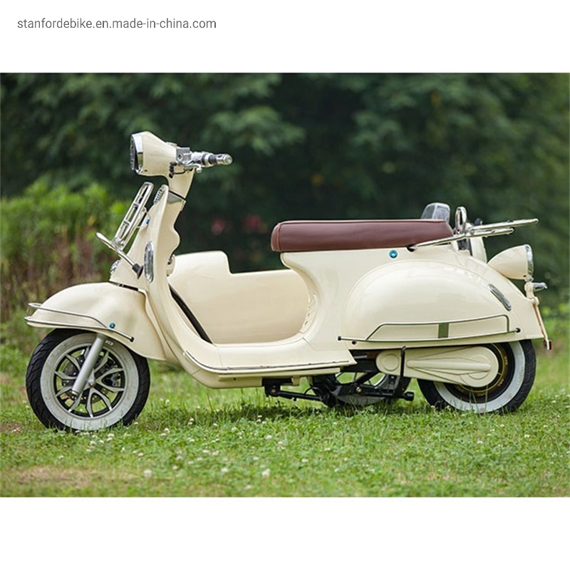 2021 New Best Sell 1500W Vespa with Side Car 3 Wheel Electric Tricycle for Adult