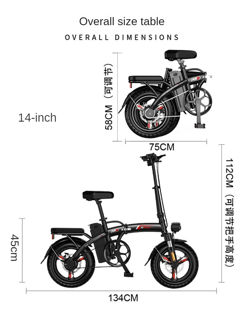 China Wholesale 350W/48V Cheap High Speed Aluminium Folding Ebike Two Wheeled Battery Bicycle Mountain Dirt Electric Bike for Adult