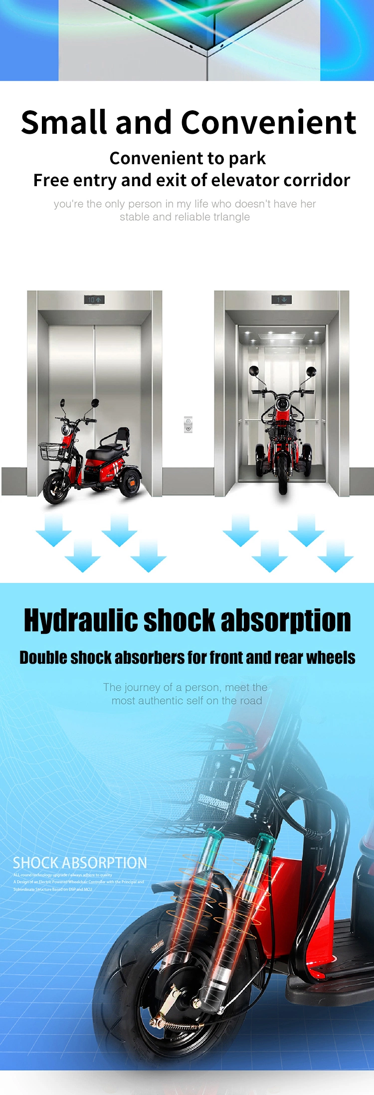 China Foldable Electric Power Tricycle Scooter Adult 3 Three Wheel Price Cheap Electric Tricycles for Elderly