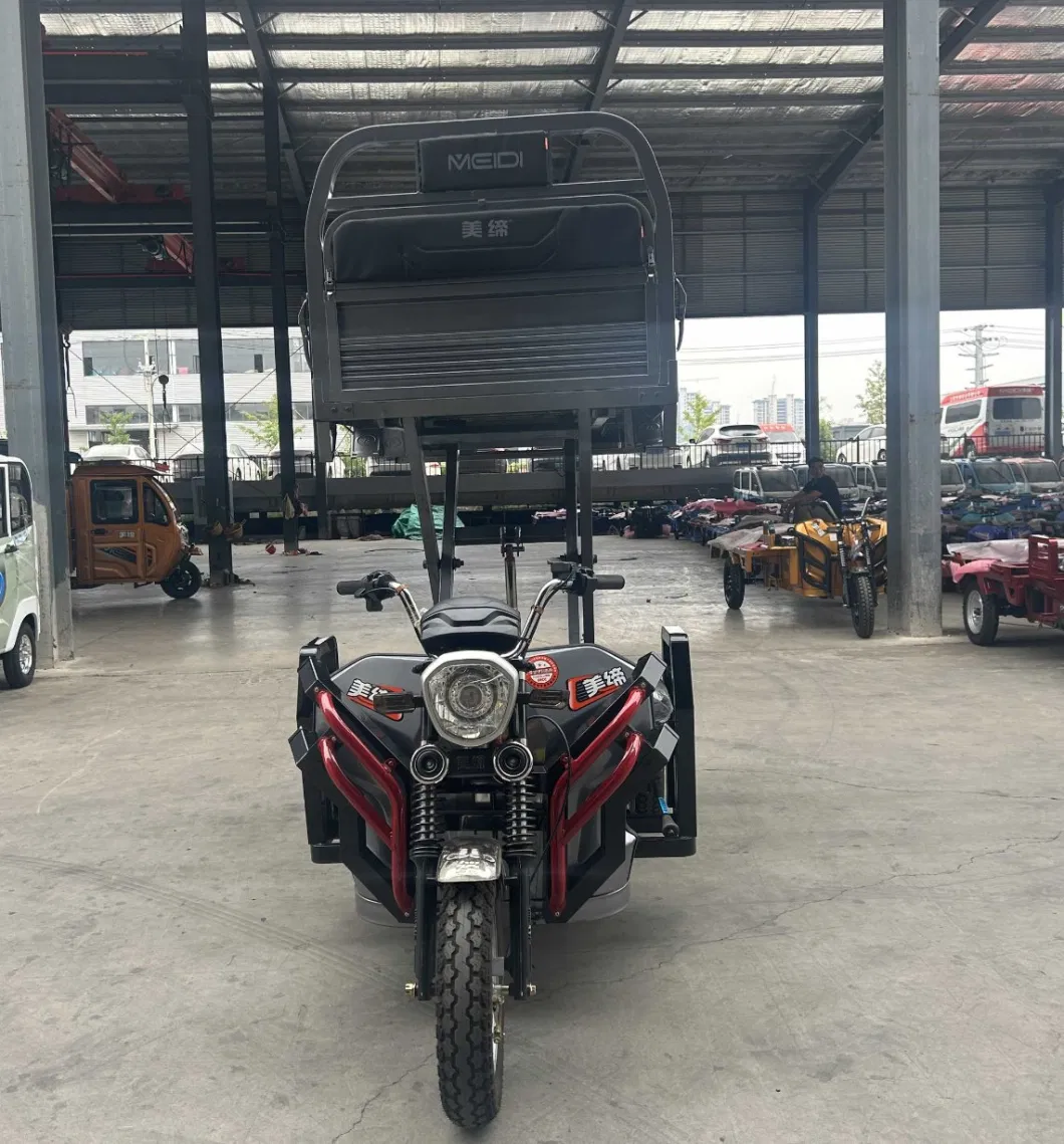 Meidi Cheap Orchard Lift Truck Three Wheel Wheeler Motorcycle Tuk Tuk Tuktuk Motorized Passenger Cabin Cargo Vehicle Auto Electric Tricycle for Adults