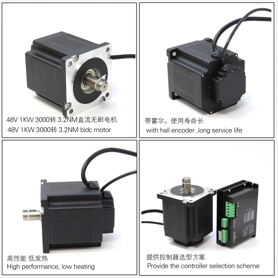 Permanent Magnet BLDC 48V 1000W Brushless DC Motor for Electric Bicycle Usage