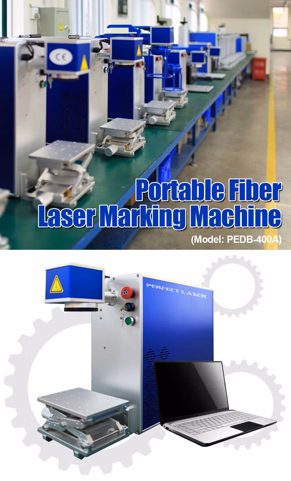 30W Portable Fiber Laser Metal Engraving Machine for Jewellery