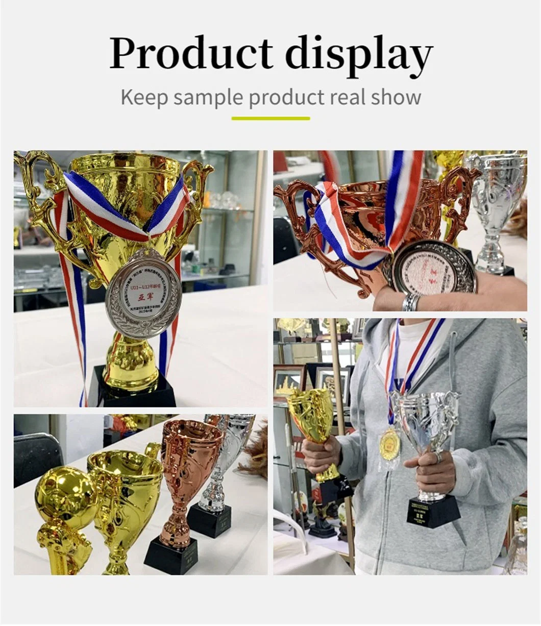 Made in China Jianxin Wholesale Custom Souvenir Award Football Running Marathon Crystal Metal Trophymedal