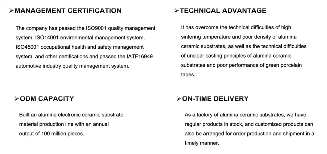 High Hardness Silicon Nitride Si3n4 Ceramic Substrate