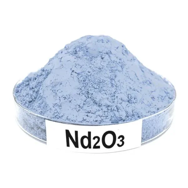 ND2o3 Powder Particles 99.99% Neodymium Trioxide Powder