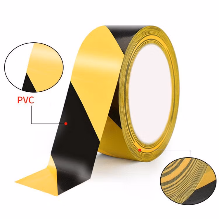 Caution Tape Warning Reflective PE Barrier Marking Safety Barricade Adhesive Colorful Waterproof