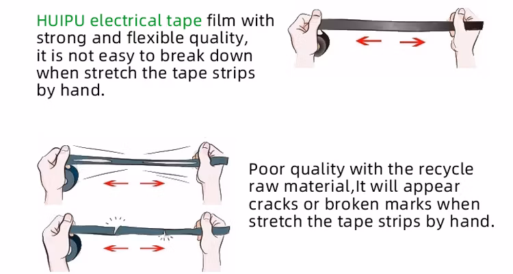 PVC Electrical Line Rubber Adhesive Colorfu High Voltage Insulation Tape