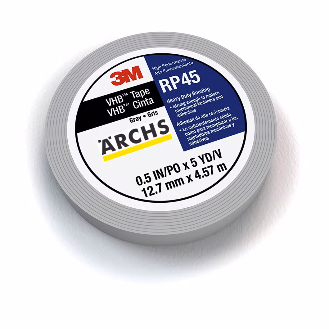 3m RP45 Vhb Tape Roll - 0.5 in X 5 Yd. Gray Double-Sided Tape with Acrylic Adhesive