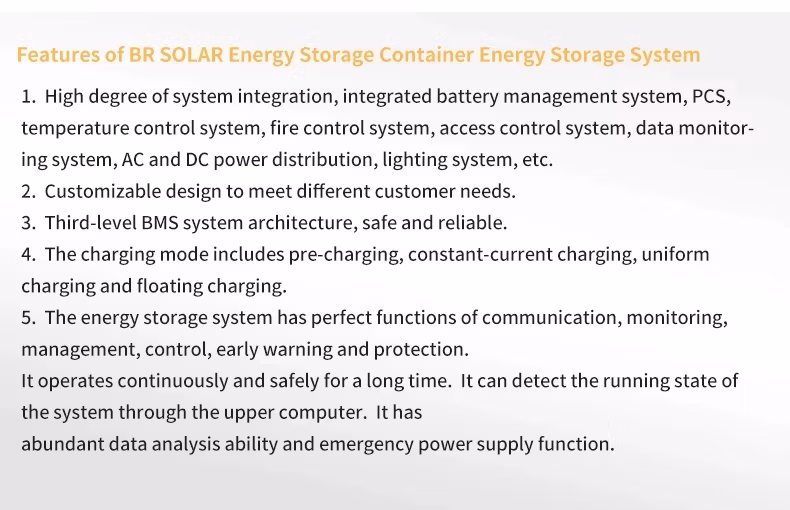 100kw 215kwh Industry Commercial Lithium-Ion Battery Liquid Cooling Container Battery Solar Energy Storage System