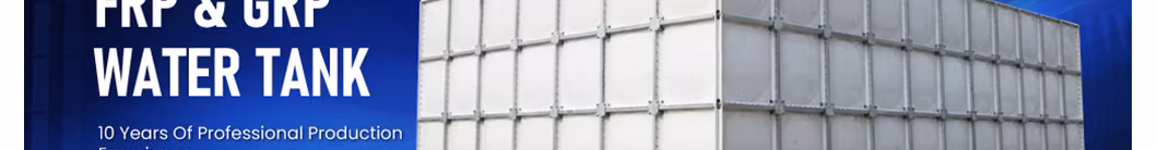 6# 8# 10# Panels SMC Panel Tanks China Manufacturer FRP Fiber Reinforced Plastic FRP Water Tank Installation System Used for Agricultural Irrigation Store Water