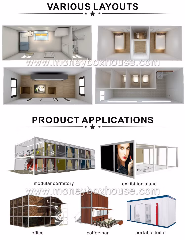 20FT Insulated Waterproof Modular Prefab Container Van Home