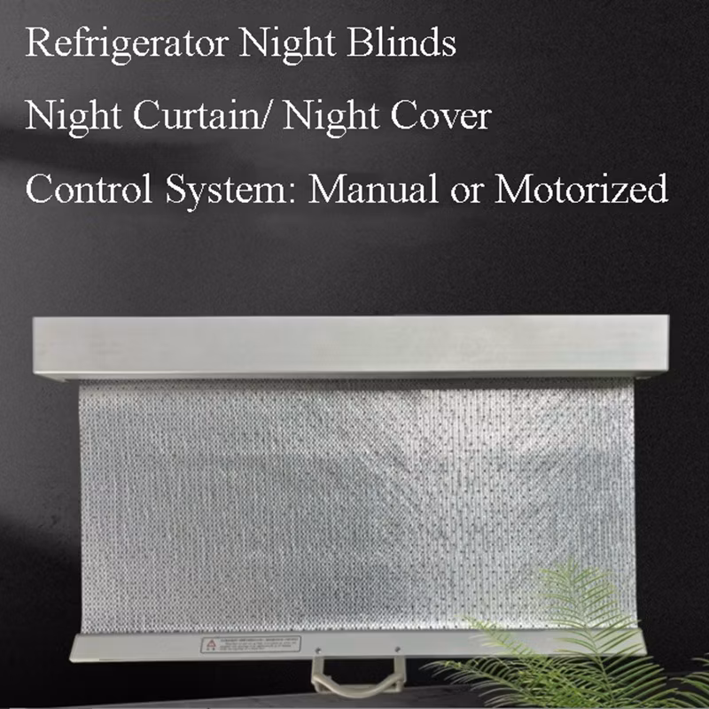 Night Blinds, Fridge Cabinet Blinds by Concept Products Save Wasted Energy in Your Food Cases. Night Blind for Refrigerated Display