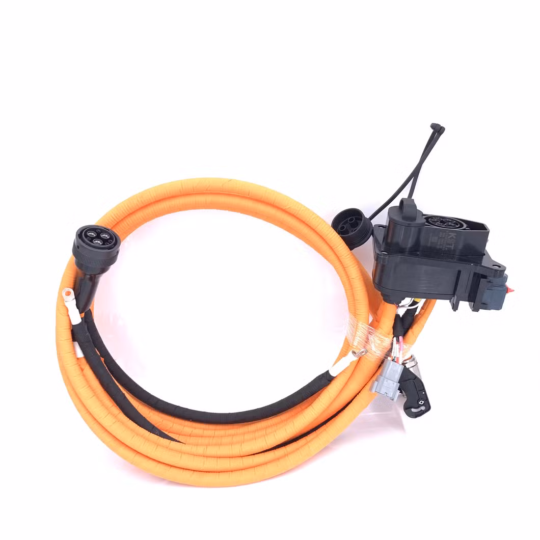 Custom Design of New Energy Vehicle Wiring Harness Cable Assembly with Phoenix Te Amphenol Deutsch Connectors EV Cable 50mm2 70mm2 90mm2 150 ° C 1000V