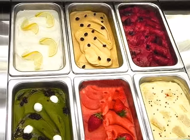 -24º C Degree Gelato Showcase Popsilces Ice Cream Display Showcase Freezer Refrigerator