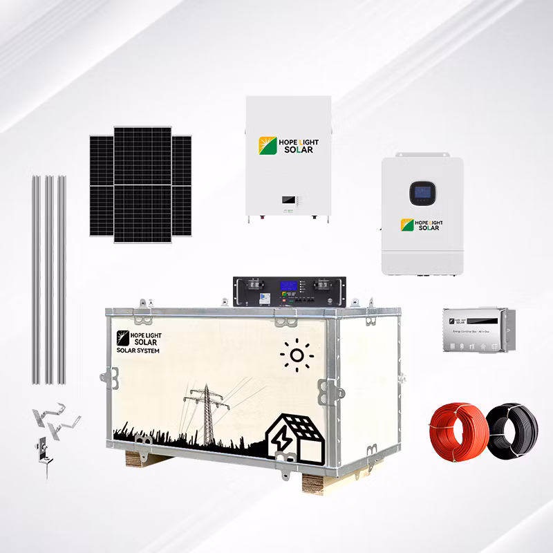 off Grid 6kw 12kw 18kw Solar Panel Power System Kit Three Phase Parallel with Lithium Battery
