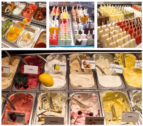 -24º C Degree Gelato Showcase Popsilces Ice Cream Display Showcase Freezer Refrigerator