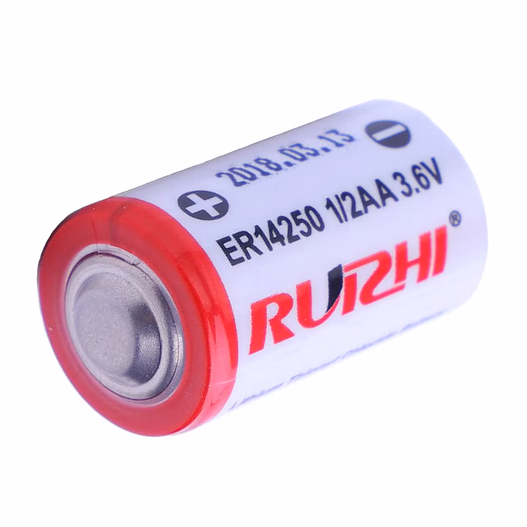 Professional Custom High Capacity 1/2AA 3.6V 1200mAh Er14250 Li-Socl2 Prices of Lithium Batteries