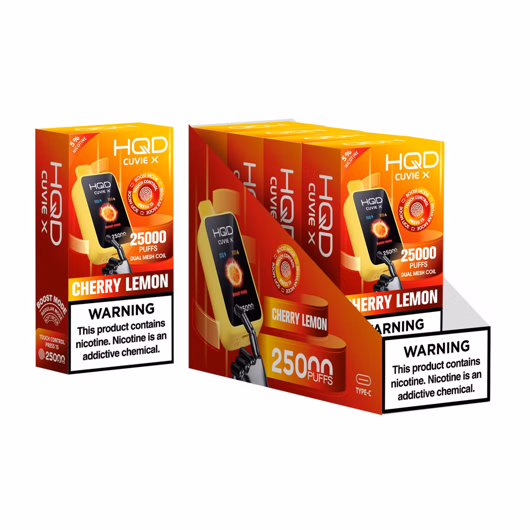 Hqd Cuvie X Puff 25000 Disposable Vape Device Best Price Factory Wholesale Digital Screen Disposable Mini Electronic Cigarettes 15K 20K 25K Vapor