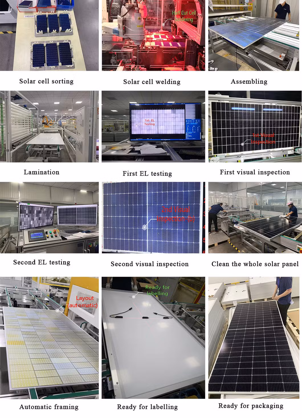 Hybrid Solar Panel off Grid 5kw 8kw 10kw 12kw Household Solar Energy System with Lithium Battery