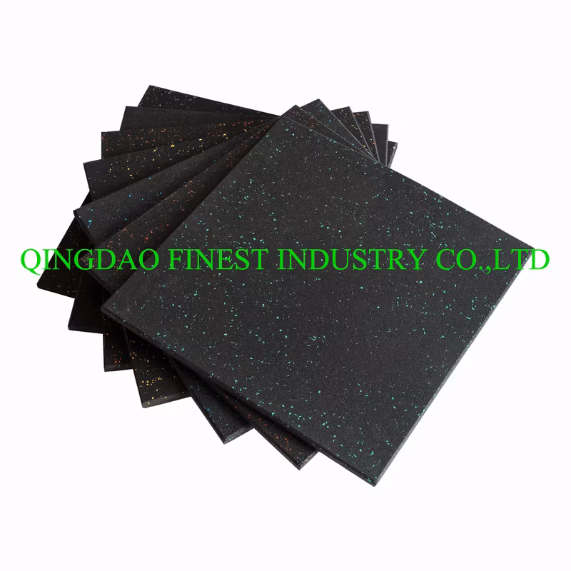 Rubber Tile Rubber Flooring, No-Porous Compound Gym Flooring, Grossfit Flooring,Composite Rubber Tiles,Exercise Mat,Gymnastics Mat,Gymnastics Floor,Tumbling Mat