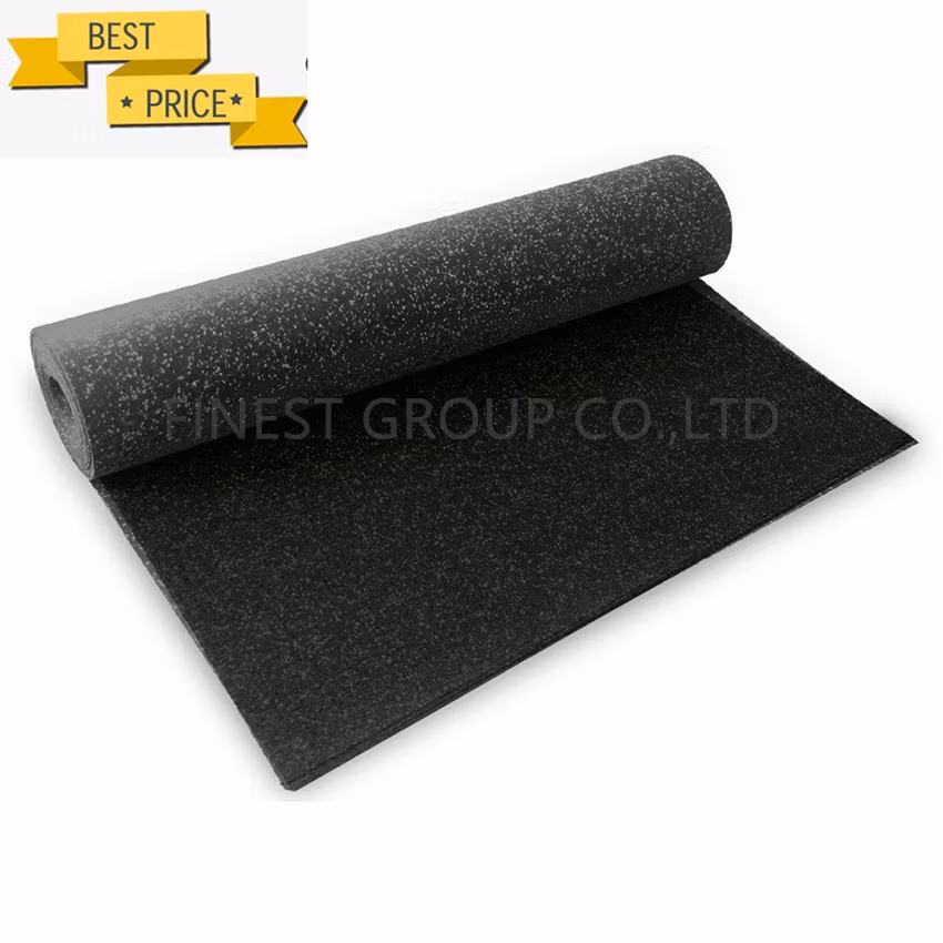 Hot Sale Crossfit Anti Vibration Shock EPDM Speckles Gym Rubber Flooring Roll, Rubber Floor Roll, Rubber Flooring Rolls, Rubber Mat Roll, Rubber Floor Mat