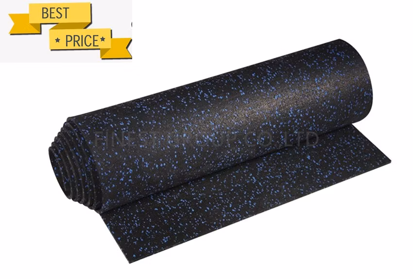 Hot Sale Crossfit Anti Vibration Shock EPDM Speckles Gym Rubber Flooring Roll, Rubber Floor Roll, Rubber Flooring Rolls, Rubber Mat Roll, Rubber Floor Mat