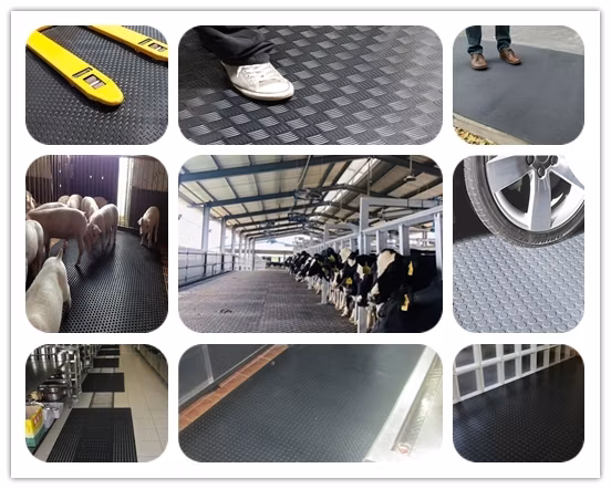 Versatile Cow Rubber Mat for Livestock Operations, OEM Options Available