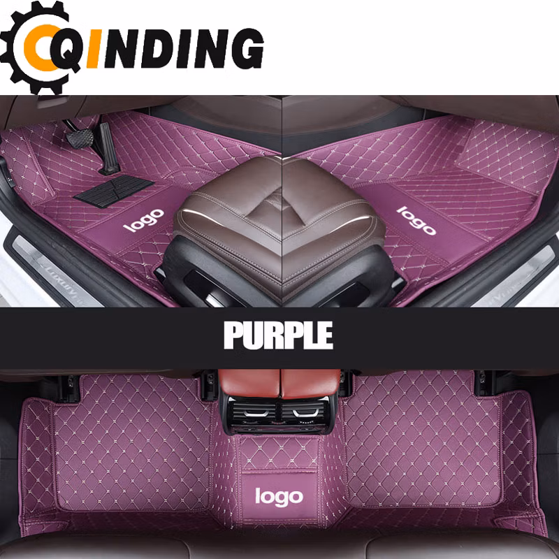 Tappetini per pavimento in PVC/gomma pesante per auto, SUV e camion, adattamento universale 4PC tappetini per pavimento anteriori e posteriori protezione in tutte le condizioni atmosferiche