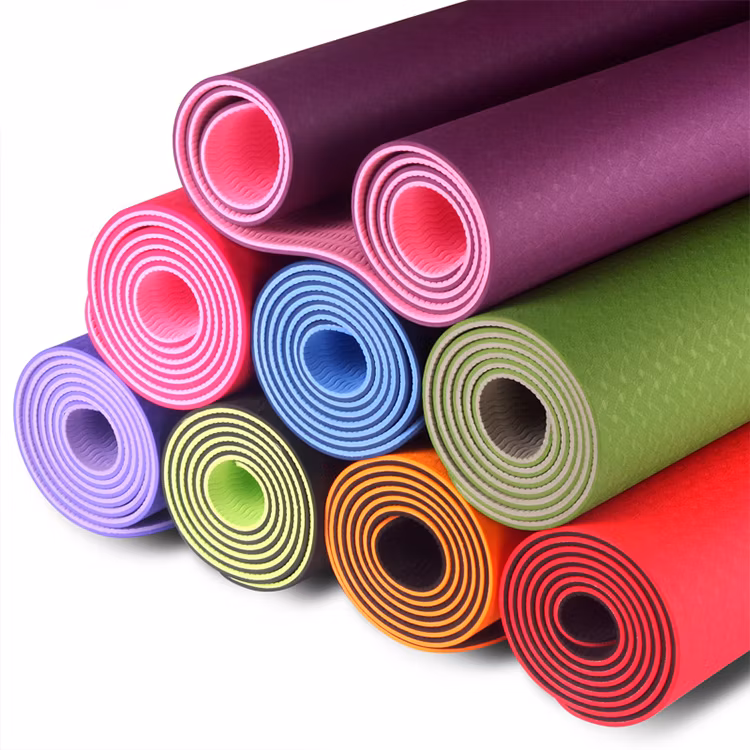 Yoga Pilate Exercise Custom Logo Natural TPE PU Rubber Yoga Mat