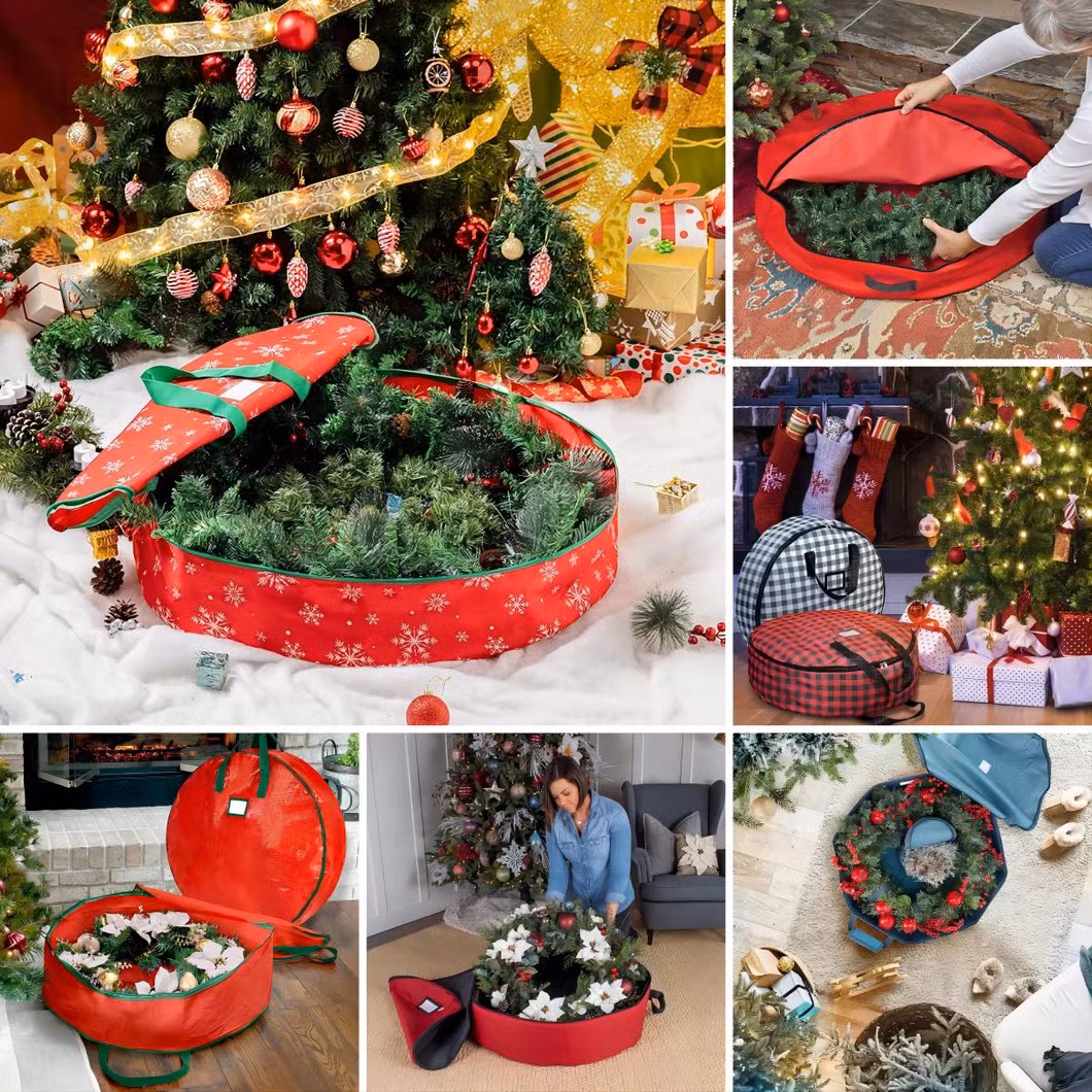 Wholesale Price OEM Factory Customized Holiday Containers Artificial Xmas Disassembled Trees Heavy Duty Christmas Storage Container Manufacturer in China
