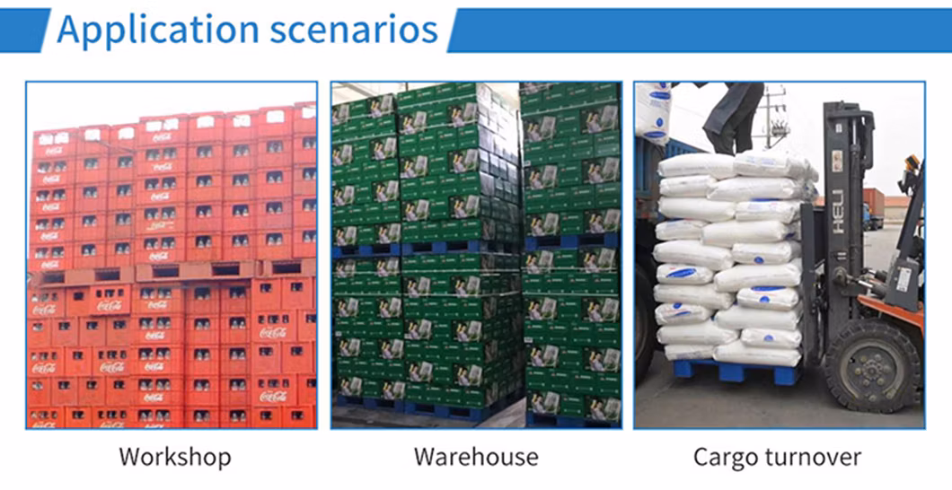 Custom Size 1100X1100X150mm Flooring Grid Single One Side Nestable 3 Runners HDPE Plastic Shipping Storage Pallet Manufacturer for Rack