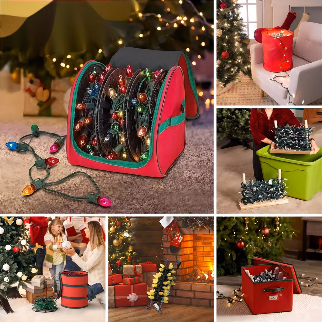 Wholesale Price OEM Factory Customized Holiday Containers Artificial Xmas Disassembled Trees Heavy Duty Christmas Storage Container Manufacturer in China