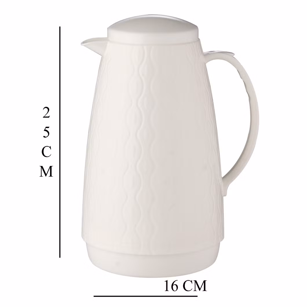 Home Glass Refill Pink 2L 3.2L Home Custom Printing Decal Plastic Vacuum Flask Keep Hot White Glass Carafe Coffee Pot Plastic Flask Glass Carafe Coffee Pot