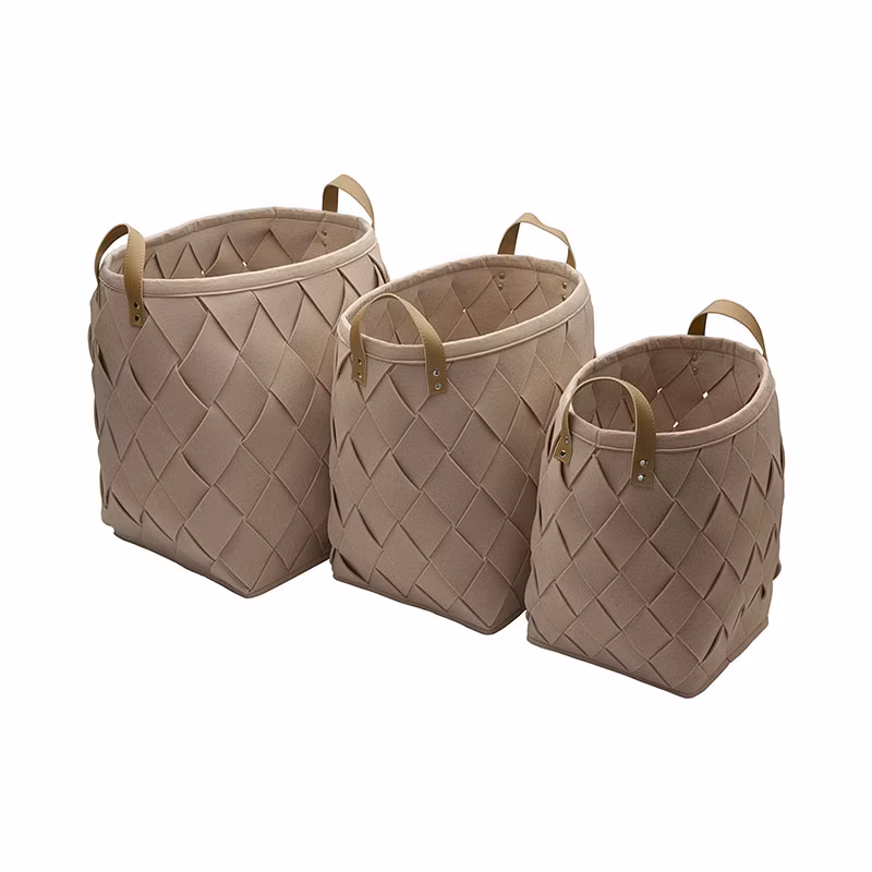 Multi-Layers Rolling Utility Wholesale Foldable Hanging Kids Laundry Felt Storage Baskets for Organizing