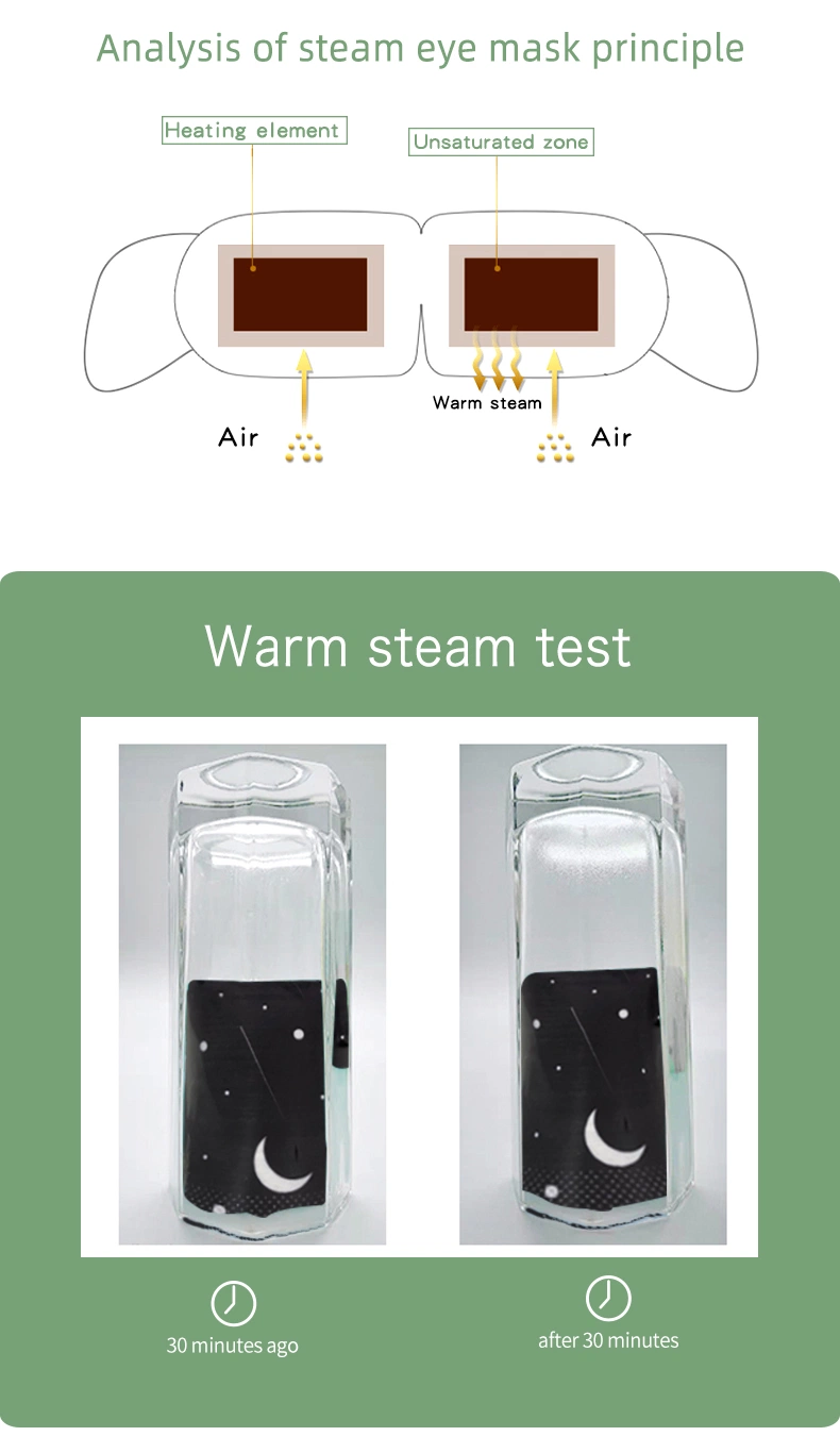 Disposable Steam Eye Mask Self-Heating Chamomile, Unscent, Lavender to Relieve Eye Fatigue Anti Aging Sleep Eyemask