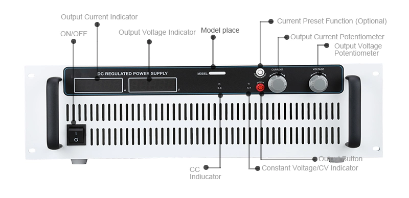 19inch 3u Rack Mount 7200W 30V 200A 240A DC Power Supply DC Power Supply Use to Test Capacitors Electroplate