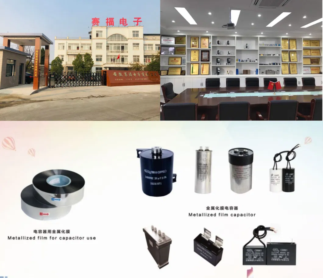 Cbb65 AC Motor Oil Filled Capacitor for Air Condition