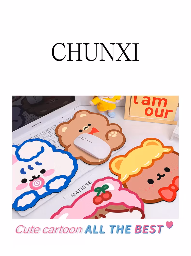 Wholesale Kawaii Mouse Pad Custom Rubber Wholesale Custom Mouse Pad Print Anime Mouse Pads with Custom Logo Printed
