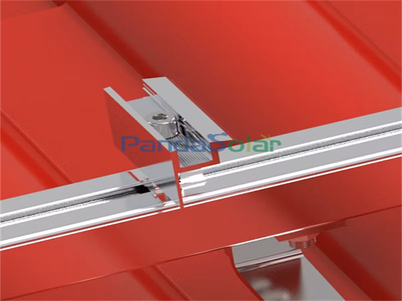 PV Accessories Solar Roof Mounting System Aluminum Sliding End Clamp Good Quality