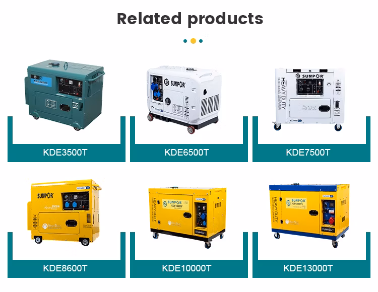 Kipor Type Single Cylinder Diesel Generator 5kVA Diesel Generators Genset