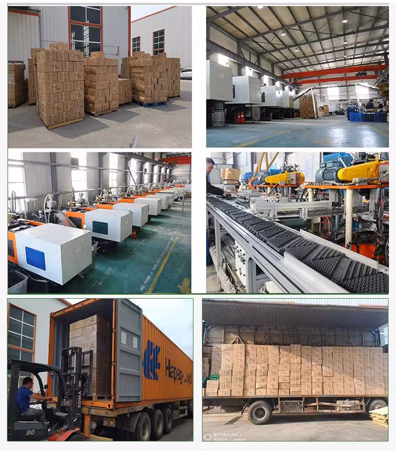 SGS Carpet Factory Wholesale Plastic Flooring Brush Anti Slip Flooring Tiles PP Mat Dust Elimination Interlocking Modular Garage Door Mat for Outdoor Entrance