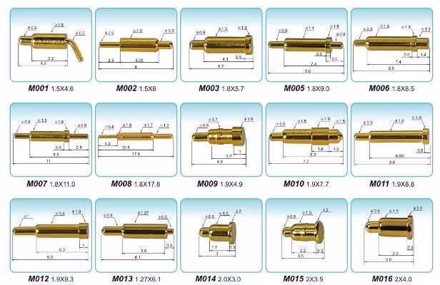 Pogo-Pin Connector Spring Pin Vertical Surface Mount SMT Type for PCB Type