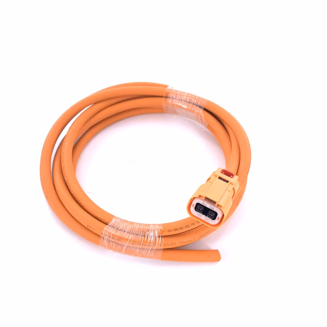 Te Hva 280 3p 4-2103015-1 EV Wiring Harness with Shielding 3*4mm2 L=4m for New Energy Car AC Motor Controllers, Wire-to-Board Terminal 1-968853-3
