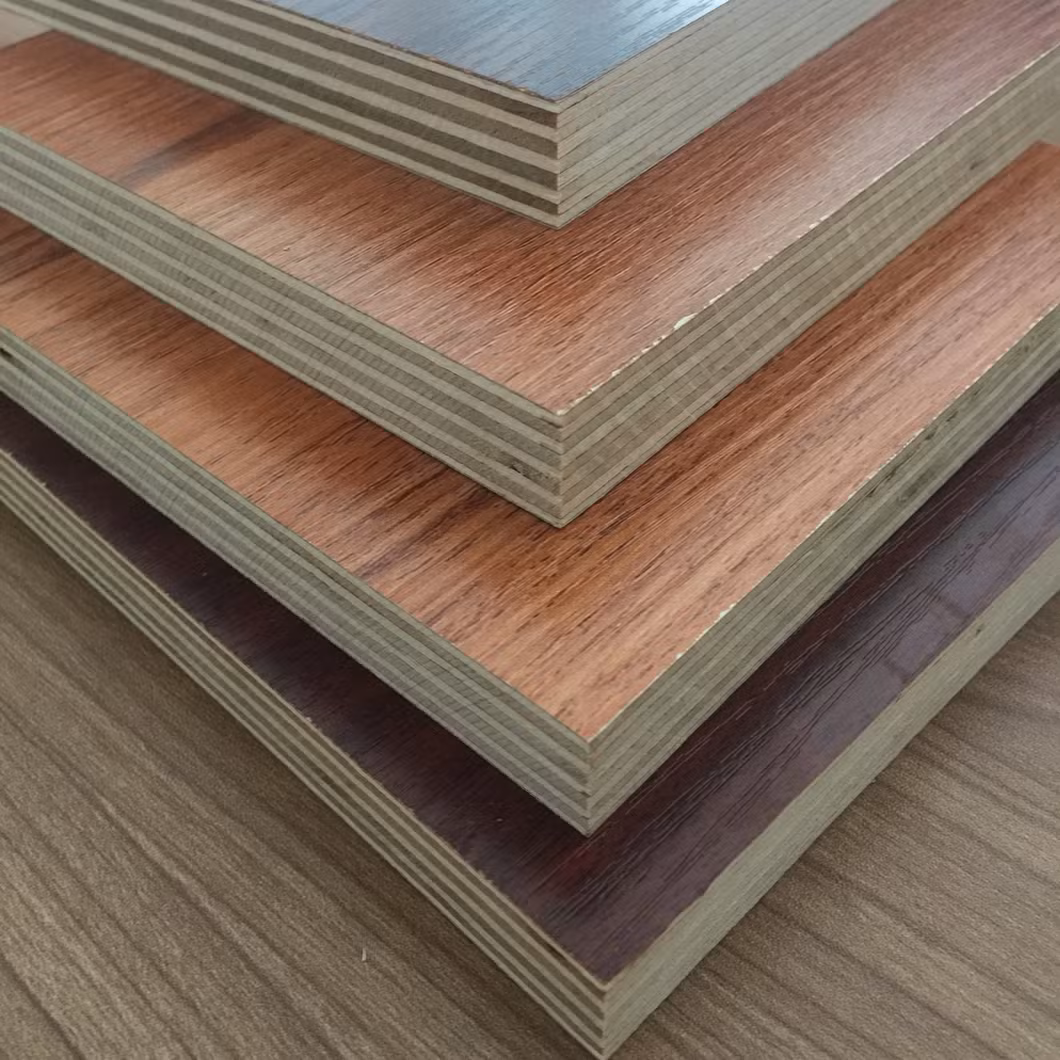 Consmos Different Colors Poplar Hardwood Core Melamine Laminated Plywood Board for Furniture