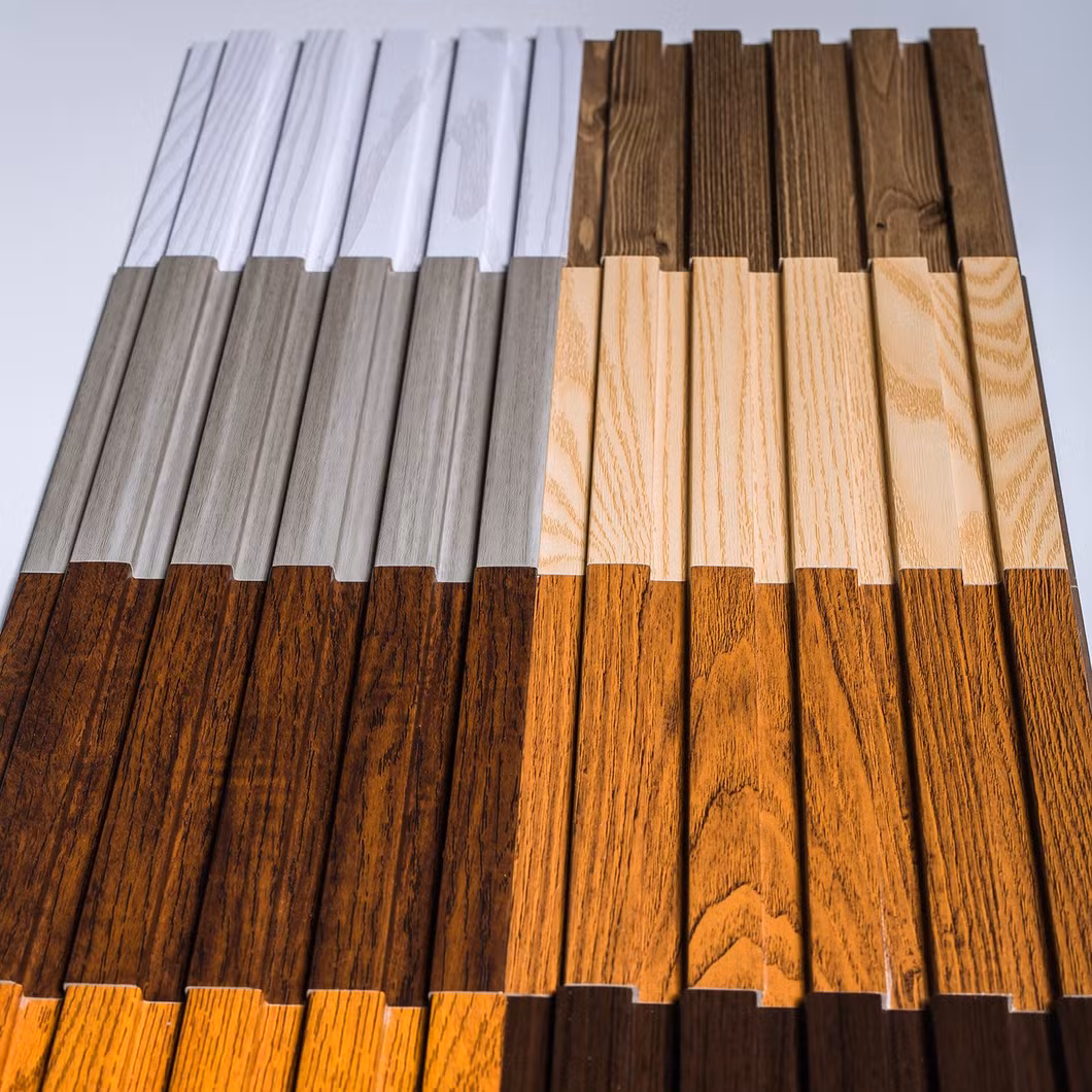 PS/3D 150A Interior Decorative Acoustic PU Sandwich Insulated Solid Wood MDF Board Composite Grille Wall Polyurethane Panel