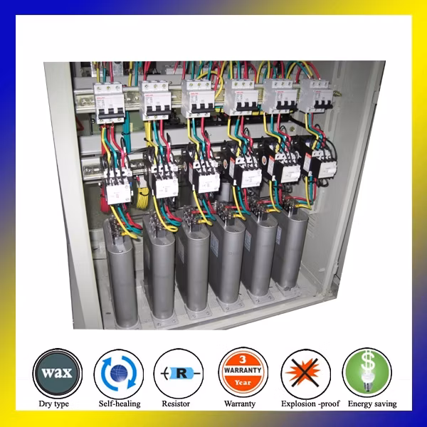 Ggd 440V 300kvar Power Capacitor Bank with 7% Harmonic Filter Thyristor Switch