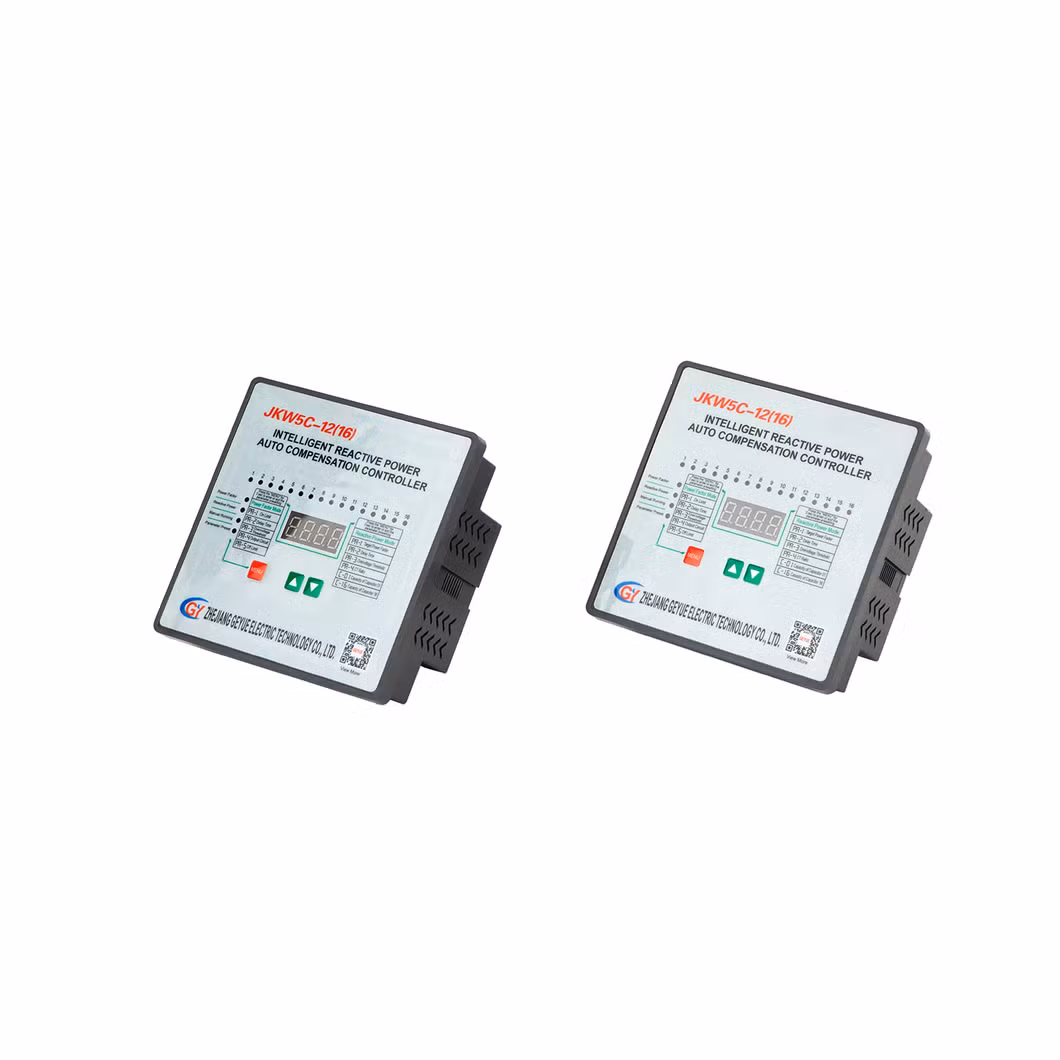 Geyue Jkw5c-12 AC220V AC380V Apfc Automatic Power Factor Controller Reactive Power Auto Compensation Controller 12 Loops