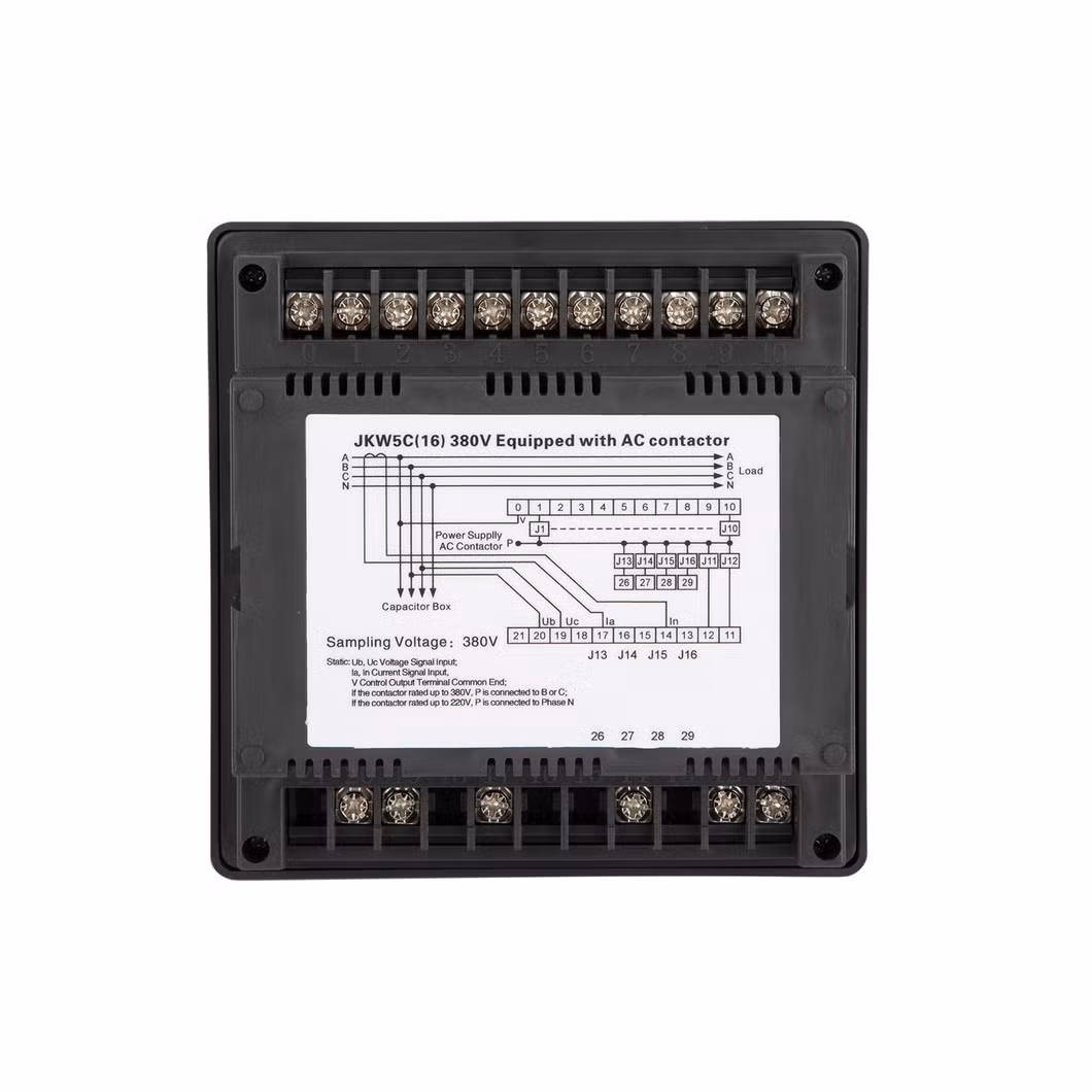 Geyue Jkw5c-12 AC220V AC380V Apfc Automatic Power Factor Controller Reactive Power Auto Compensation Controller 12 Loops