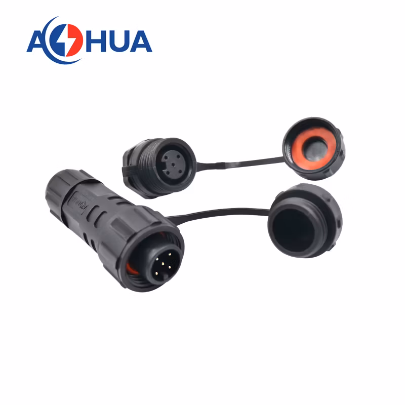 China Factory Sales Female Rear Panel Waterproof Connector M12 M16 M20 M25 M29 Male Female Socket Type for LED Light Power Adapter/Signal Cable Connector
